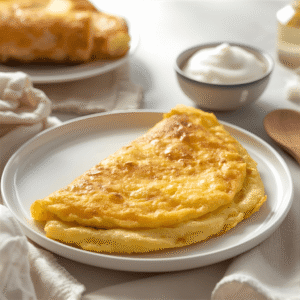 Puszysty omlet białkowy ze skyrem