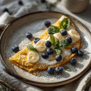 Omlet z dodatkiem skyru waniliowego