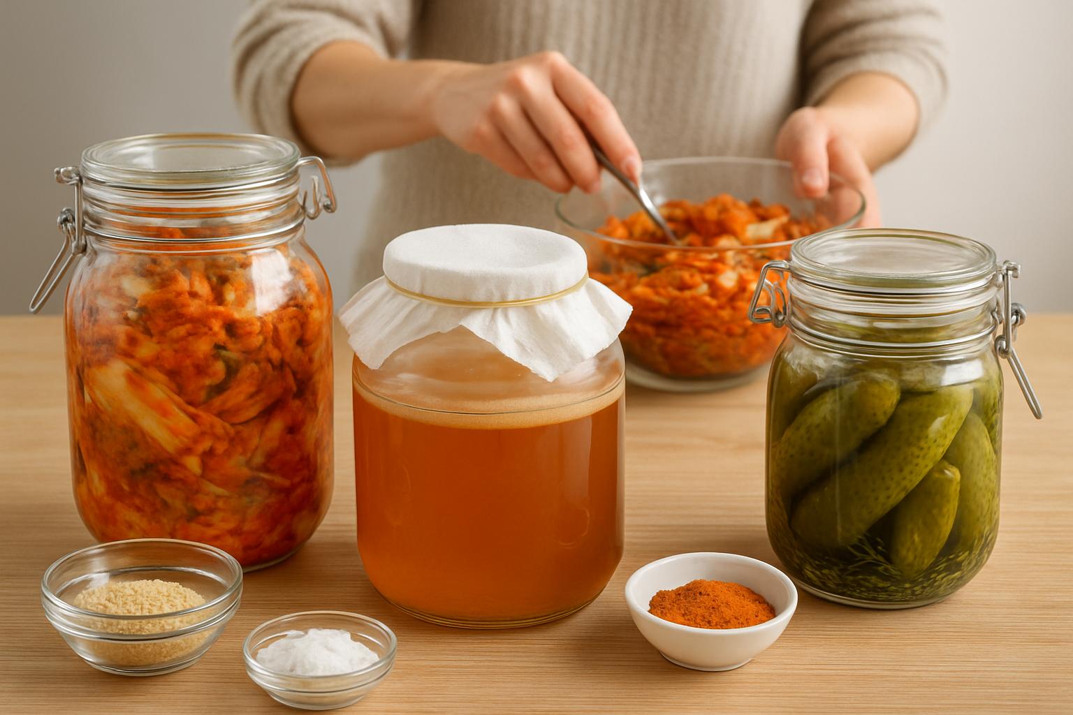 Fermentacja domowa – jak bezpiecznie robić własne kimchi, kombuchę i zakwasy?. Najczęstsze błędy i jak sobie z nimi radzić Fermentacja domowa – jak bezpiecznie robić własne kimchi, kombuchę i zakwasy?. Najczęstsze błędy i jak sobie z nimi radzić