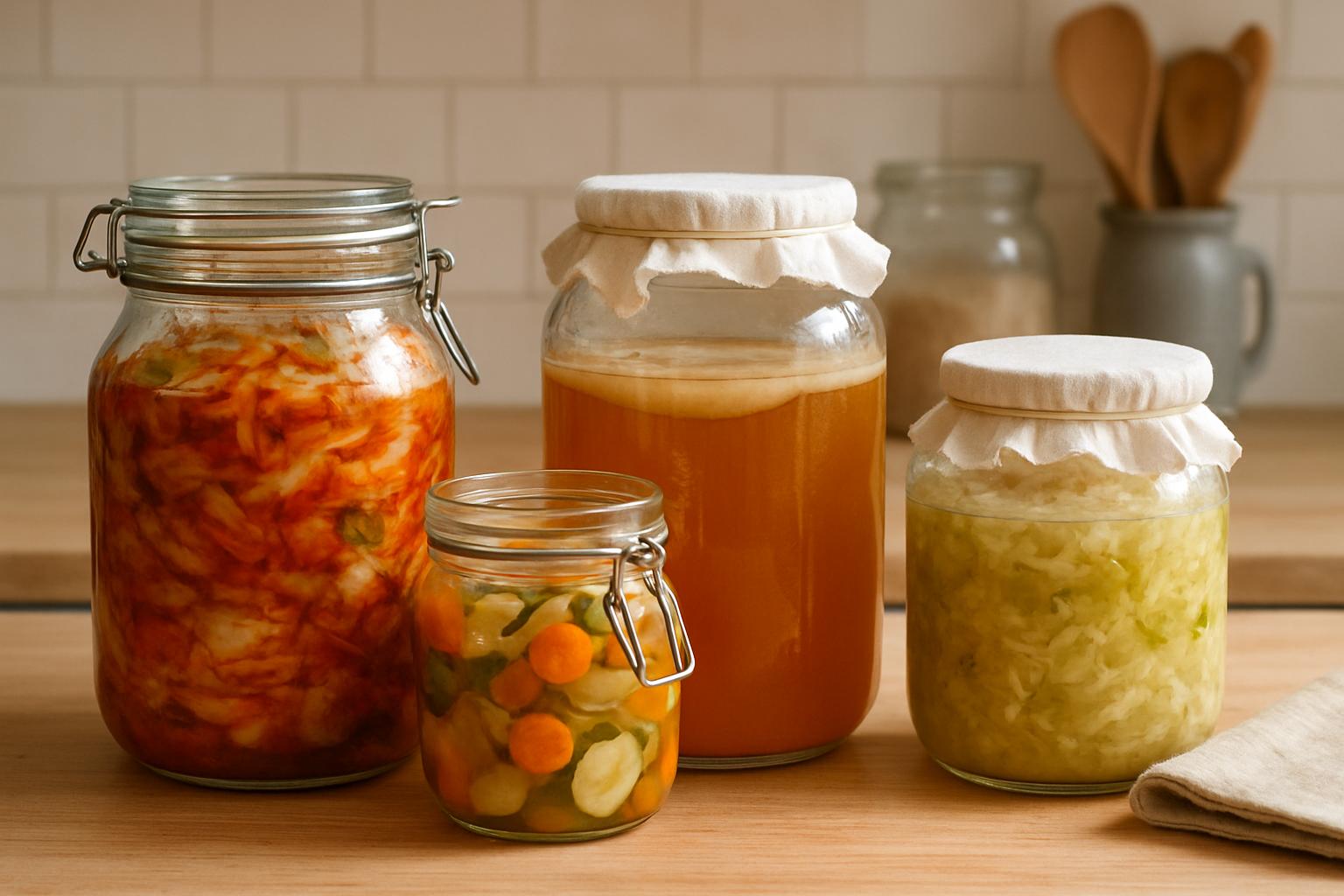 Fermentacja domowa – jak bezpiecznie robić własne kimchi, kombuchę i zakwasy?